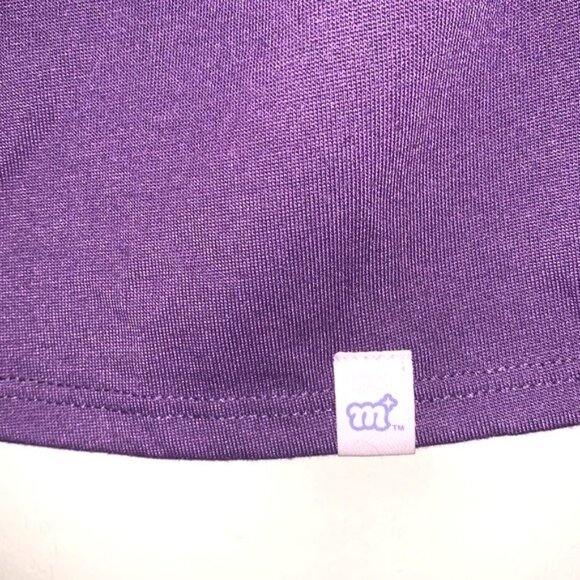 More Than Magic Girls Purple & Pink "Be Happy" Graphic Pajama Top Size 10 Polyes - Picture 4 of 5